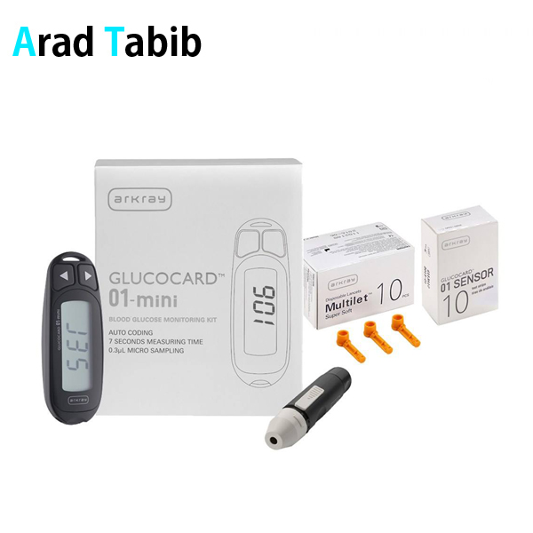 ویژگی های دستگاه تست قند خون Arkray مدل Glucocard 01 Mini